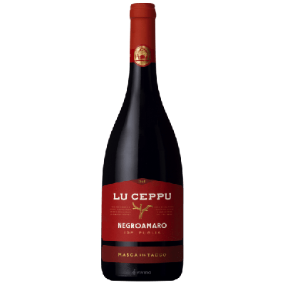 Masca del Tacco Lu Ceppu Negroamaro 2019 (Негроамаро чер сухе) 15% 0.75л