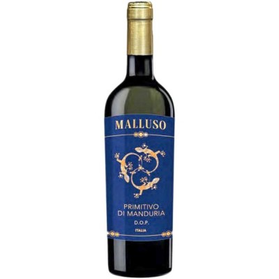 Malluso Primitivo di Manduria DOC 2021 (Прімітіво Ді Мандурія чер сухе) 14,5% 0,75л