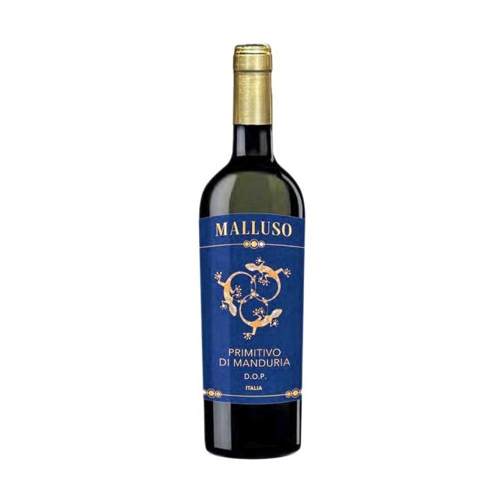 Malluso Primitivo di Manduria DOC 2021 (Прімітіво Ді Мандурія чер сухе) 14,5% 0,75л